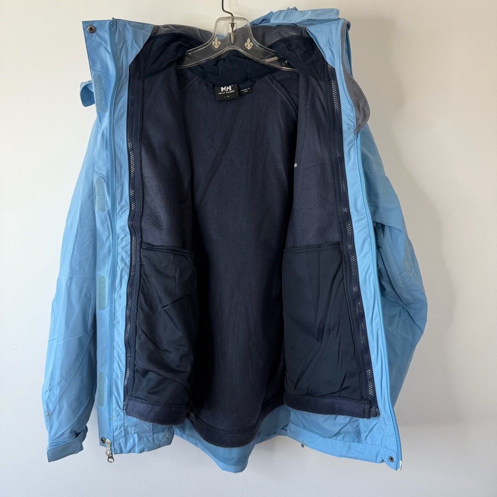 Helly Hansen RARE Y2K 2000's Horizon Jacket Waterproof 3-in-1 Bluejay 58175 Sz L - Picture 11 of 16
